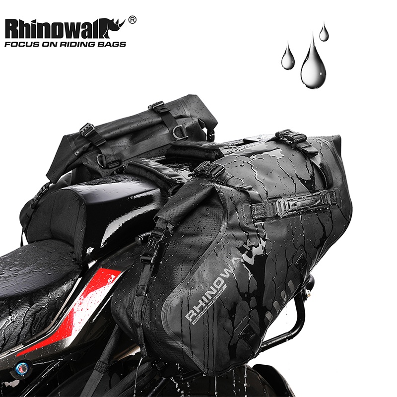 Rhinowalk ประเป๋าข้างมอเตอร์ไซค์  100%กันน้ํา 28 ลิตร