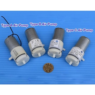 1PCS Mini Oxygen Pump Aquarium Fish Tank DC 6V 12V Large Flow Micro Vacuum Pump For Hydroponic Systems DIY Project 370 M