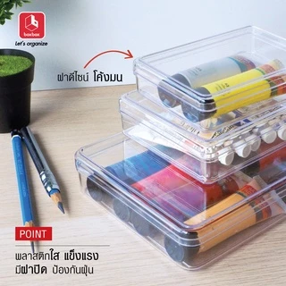 boxbox กล่องพลาสติกใสทรงแบน รุ่น Simple No.290 / 289 / 288 / 287 / 285 / 232 L กล่องอเนกประสงค์ เก็บของ เครื่องประดับ