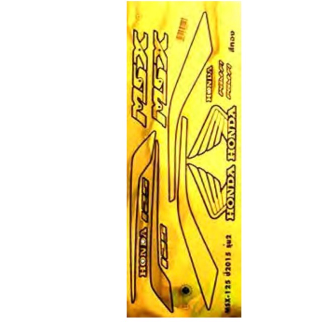 สติ๊กเกอร์ติดรถ MSX 125 2015/2 สีทอง