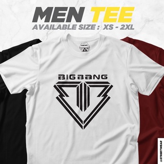 คอตต้อนคอกลมBig BANG เสื้อยืดลําลอง ผ้าฝ้าย 100% แขนสั้น พิมพ์ลาย KPOP BTS ขนาดใหญ่ สีดํา พลัสไซซ์ XS-XXXL สําหรับผู้ชาย