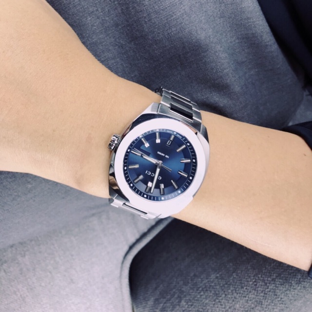 GUCCI GG2570 XL Blue Dial Men’s Watch มีใบรับประกัน