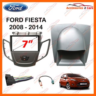 หน้ากากวิทยุรถยนต์ FORD FIESTA  2DIN รถปี 2009 - 2014 รหัส NV-FR-023