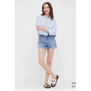 💗uniqlo ultra stretch denim shorts💗