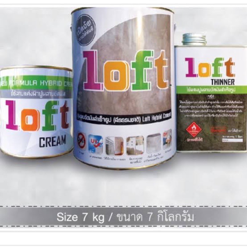 ปูน Loft ลอฟท์ ปูนฉาบขัดมันสำเร็จรูป