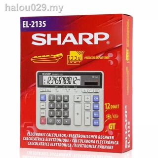 ◕Sharp Sharp เครื่องคิดเลข EL-2135 คอมพิวเตอร์ คีย์แบงค์ พิเศษ บัญชีทางการเงิน คอมพิวเตอร์