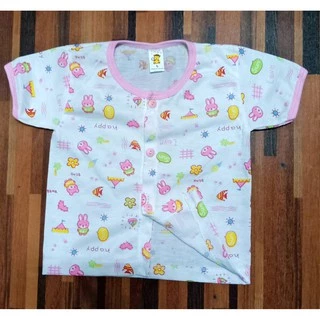 [3 ตัว 100] เสื้อเด็กอ่อน "กระดุมหน้า" ตราจ๋อจ๋า เสื้อเด็ก เด็กแรกเกิด เด็กอ่อนแขนสั้น (KD150)
