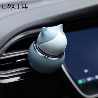 Urallife Cute Cat Car Air Freshener Auto Air Outlet Aromatherapy Diffuser Creative Cat Clip Long Lasting Fragrance Mini Portable Purifier For Car Fan Air Condition Office Home