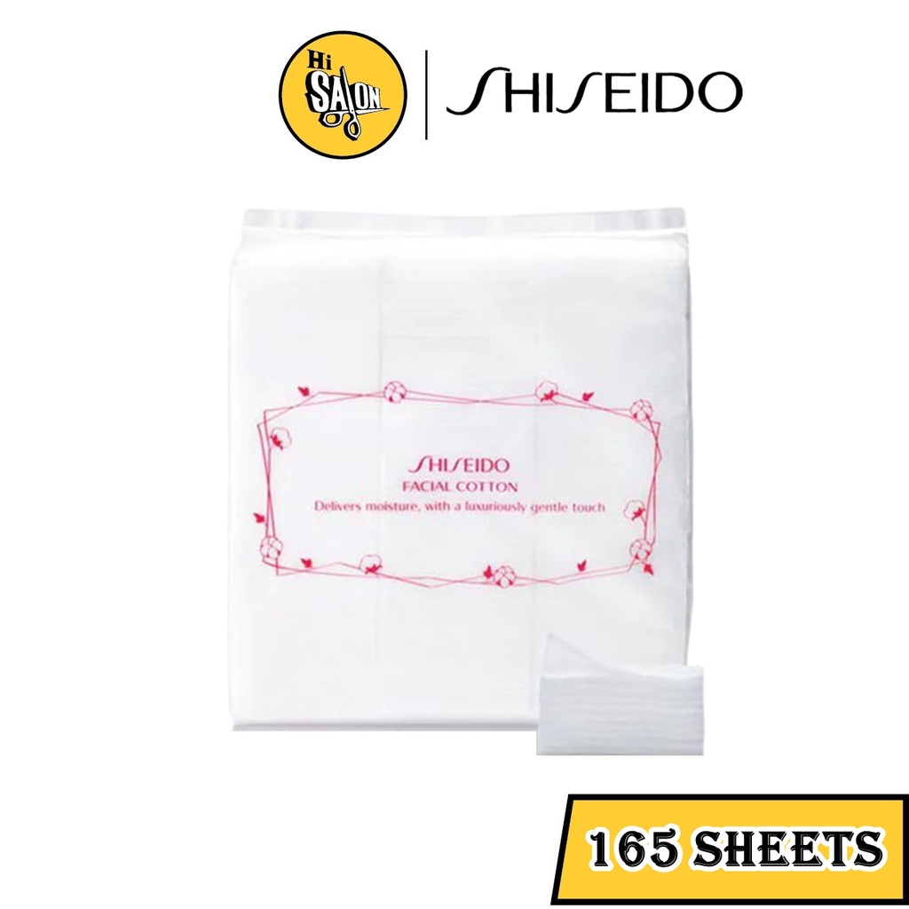 Shiseido Facial Cotton Coton Pour le visage สำลี ฝ้ายบริสุทธิ์ 100% 1ห่อ165ชิ้น