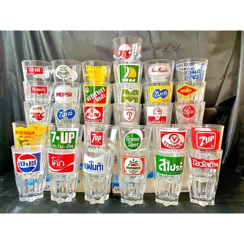 แก้วจีบ เเก้วกาเเฟ 31ลาย โบราณ