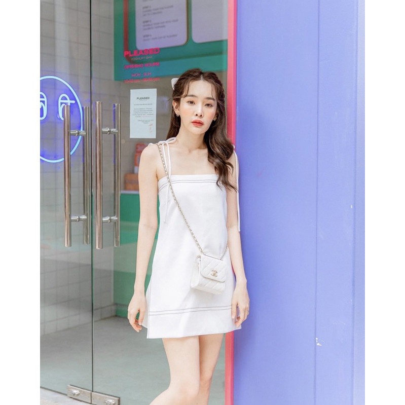Princess mini dress ของ chanaya brand สีขาว