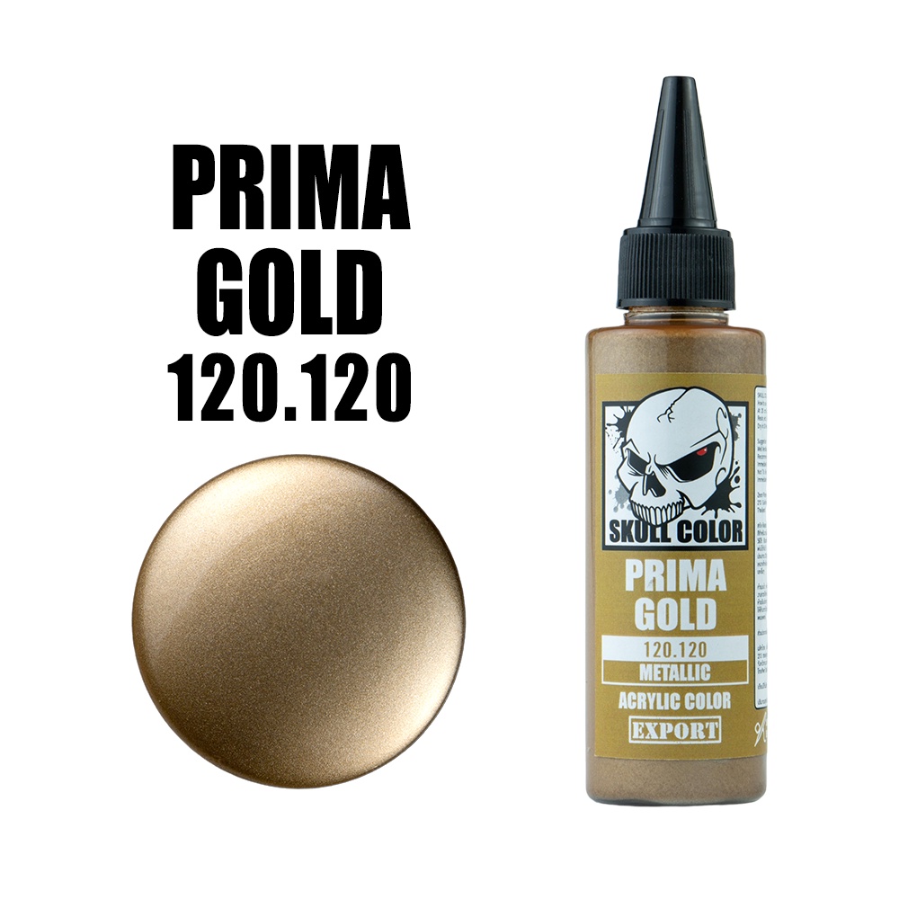 SKULL COLOR 120.12 0 60 ml. METALLIC Prima Gold