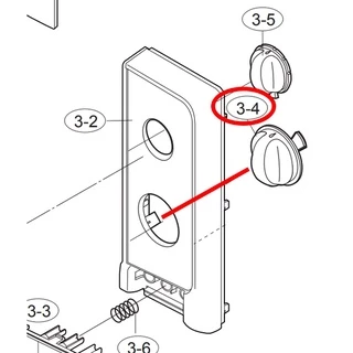 อะไหล่ของแท้/ลูกบิด/ปุ่มปรับไมโครเวฟชาร์ป/SHARP/Timer knob/JKNBKA857WRFZ/ใช้กับรุ่น/R-219,R209,R220,R222