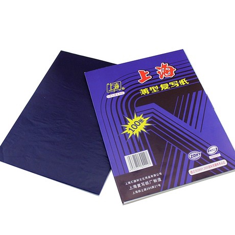 Shanghai Carbon Paper F4 Size 100s ต่อแพ็ค สีฟ้า