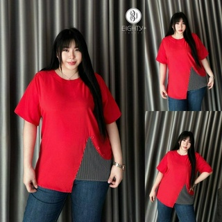 🔥Plussize🔥เสื้อคนอ้วน🔥  S รอบอก(bust) 48”สะโพก(hip) 52”    M รอบอก(bust)  52” สะโพก(hip) 56”