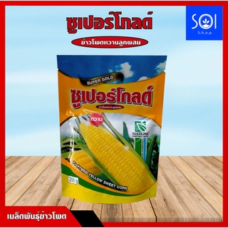 เมล็ดพันธุ์ข้าวโพดลูกผสม ซูเปอร์โกลด์ ตราซีดไลน์ Sweet Corn Corn ซูเปอร์โกลด์ (ขนาด 200 กรัม)🌽🌽