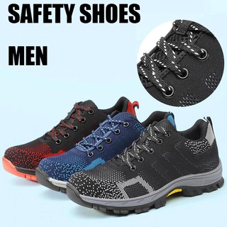 รองเท้าเซฟตี้สนีกเกอร์  รองเท้าหัวเหล็ก Safety shoes รุ่น ถึก ทน ใส่สบาย พื้นหนึบ!