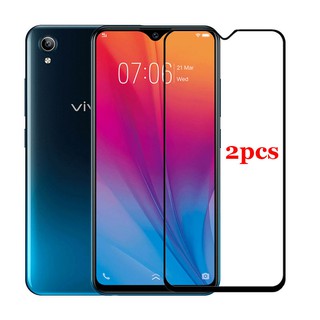 2PCS กระจก VIVO Y91C Tempered Glass Full Cover Glue Glass Screen Protector VIVO Y91 C กระจกครอบเต็ม ป้องกันหน้าจอ ฟิล์ม