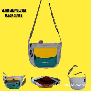 Volcom VOLCOM TAS VOLCOM TAS VOLCOM FUKU SLINGBAG โลโก้ VOLCOM ปักลาย