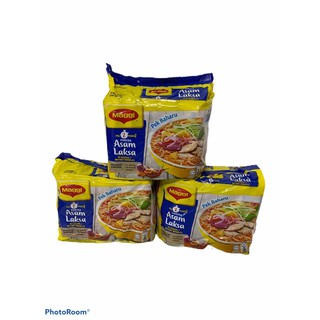 MAGGI แม็กกี้ ASAM LAKSA!!รสแกงน้ำยา สีฟ้า 1SETCOMBO 3แพค/15ห่อ 80g ราคาพิเศษ!! พร้อมส่ง