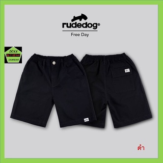 Rudedog กางเกงขาสั้นเอวยืด รุ่น Freeday สีดำ