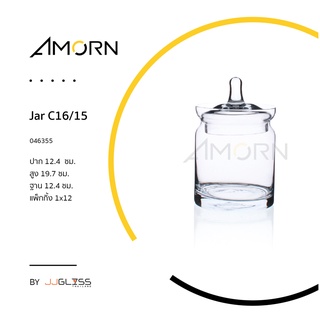 ( AMORN ) Jar C16 - โหลแก้วพร้อมฝา แฮนด์เมด เนื้อใส