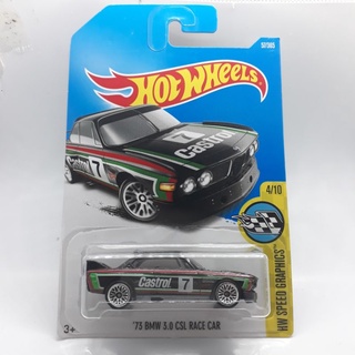 รถเหล็ก Hotwheels 73 BMW 3.0 CSL RACE CAR เบอร์ 7 (ib23)