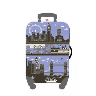 ผ้าคลุมกระเป๋าเดินทาง ผ้ายืด ลาย Scenic London (Size S)