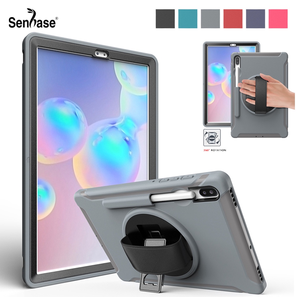 Kids Safe Shockproof PC + TPU Combo Hand Strap Stand Tablet Cover For Samsung Galaxy Tab S6 10.5 inc