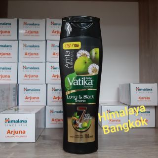 Dabur Vatika Long &amp; Black Shampoo แชมพูสมุนไพรบำรุงผมดกดำ ลดผมร่วง