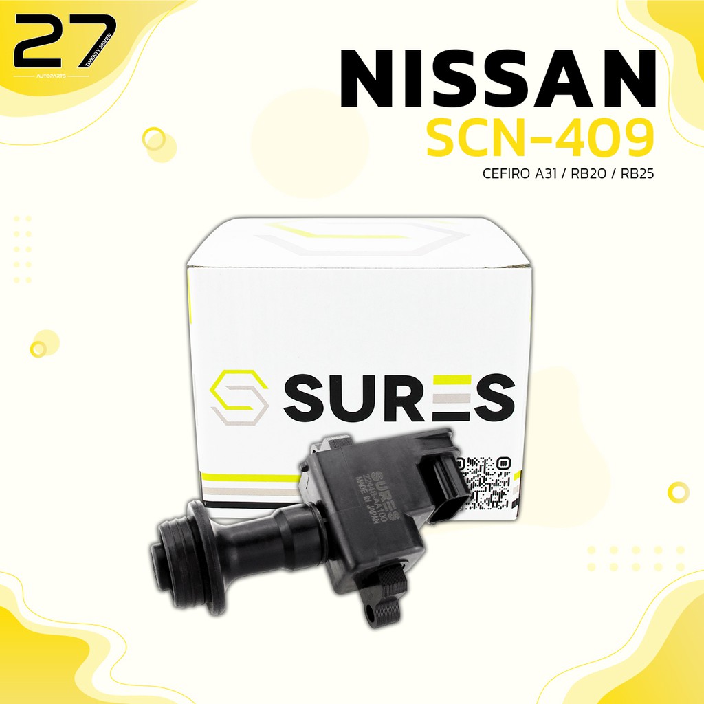 คอล์ยจุดระเบิด NISSAN CEFIRO A31 - เครื่อง RB20 / RB25 -  รหัส SCN-409 -  MADE IN JAPAN