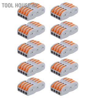 เครื่องมือเชื่อมต่อสายไฟก้านนัทเทอร์มินัลบล็อก Spl`4 เชื่อมต่อ 10 ชิ้น