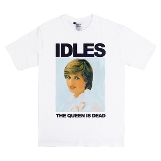 ผ้าฝ้าย 100%Idles- THE QUEEN BAND เสื้อยืด ผ้าฝ้าย พิมพ์ลาย IS DEAD พร้อมหมึกพลาสติก สําหรับผู้ชาย และผู้หญิงS-3XL