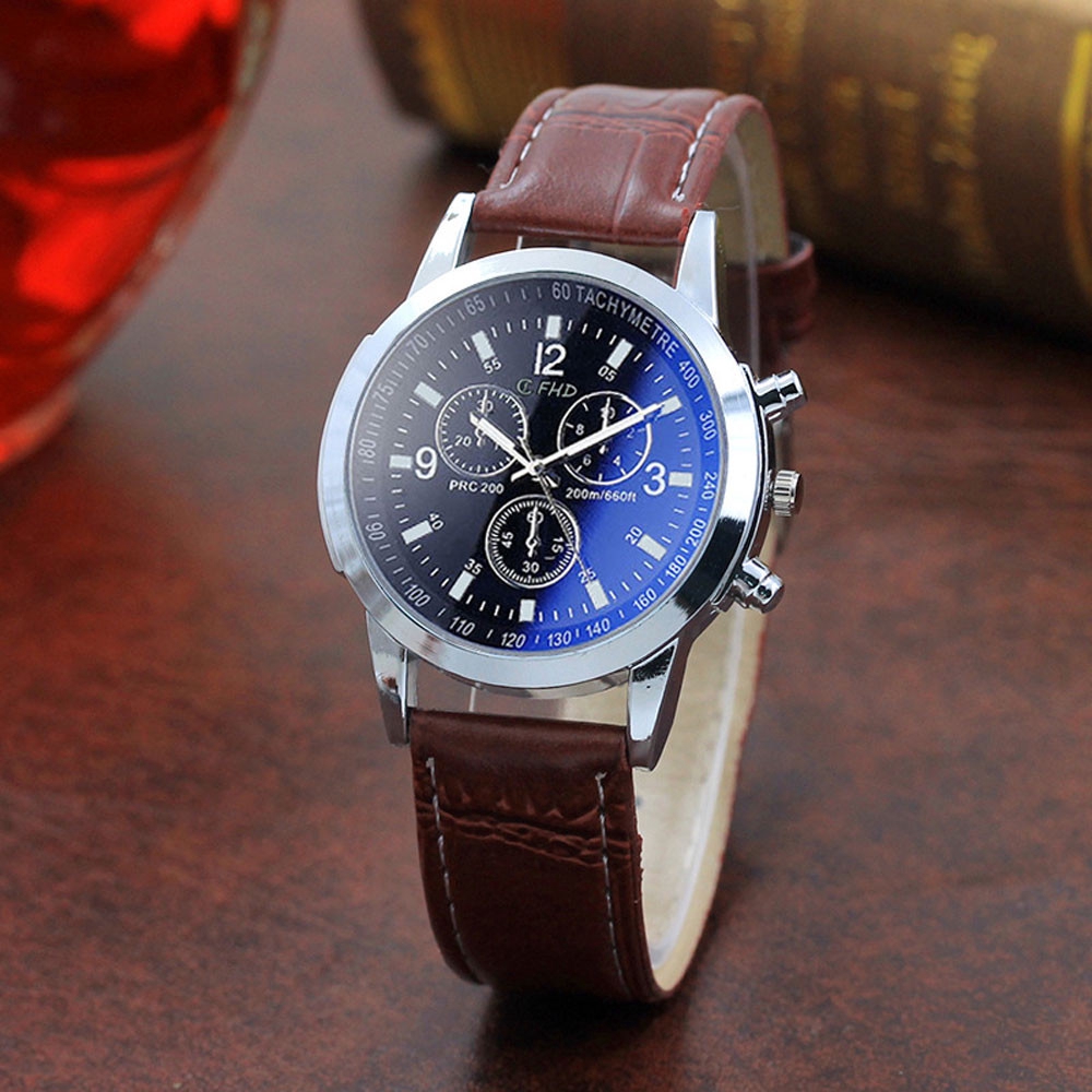 Men Belt Band Analog Quartz Watch - longflight1.th - ThaiPick