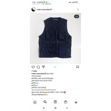 เสื้อกั๊กยูทิลิตี้ ยุทธวิธี Depper rq