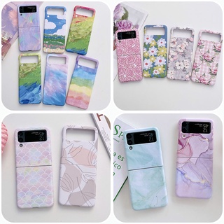 เคสโทรศัพท์มือถือ PC แข็ง กันกระแทก ลายภาพวาดสีน้ํามัน สําหรับ Samsung Galaxy Z Flip 4 Z Flip 3 Zflip 3 Z Flip 4 Flip 3