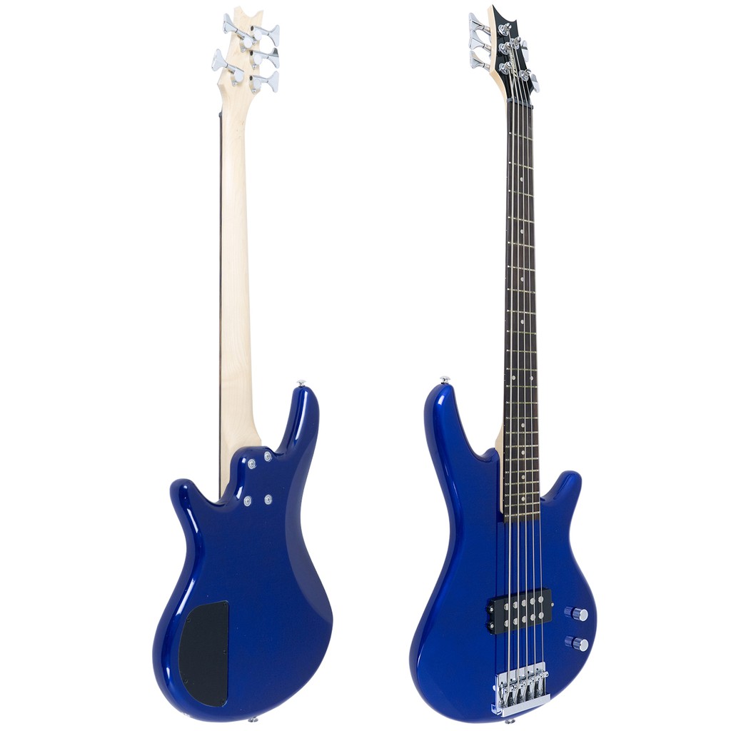 Proline PB105 Bass Guitar กีตาร์เบสไฟฟ้า 5 สาย 22 เฟร็ต ทรง Modern Jazz (Blue Joy)