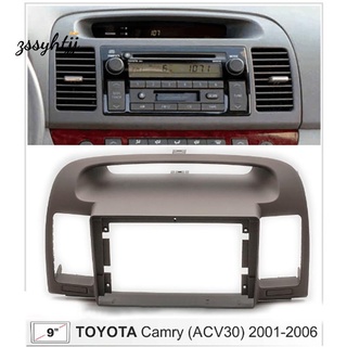 9-Inch 2Din Car Radio Dashboard Stereo Panel for Mounting Car Panel Dual Din CD DVD Frame for Toyota Camry 5 2001-2006