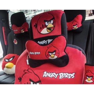 หุ้มเบาะ ที่ครอบหัวเบาะ หุ้มพวงมาลัย  Angry Birds สินค้าพร้อมส่ง