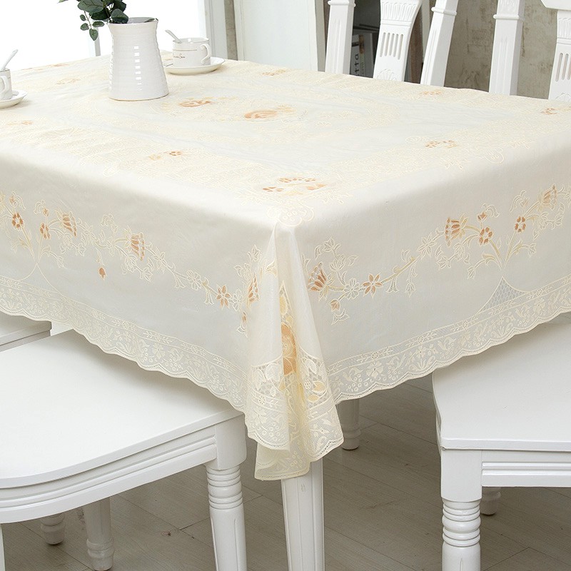 ผ้าปูโต๊ะ PVC Bohong แผ่นรองโต๊ะ กันน้ำทิ้งกันน้ำมัน ลูกไม้ พลาสติก กันลื่น ไม่สามารถกำหนดขนาดได้ ทนค่อรอยขีดข่วน