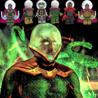 บล็อกตัวต่อฟิกเกอร์ Mysterio Spider Man Spiderman ขนาดเล็ก ของเล่นสําหรับเด็ก