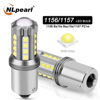 NLpearl โคมไฟสัญญาณไฟเบรค Bay15d Led 1157 P21 5W 1156 BA15S LED P21W PY21W 12V 23 3030SMD 1 ชิ้น