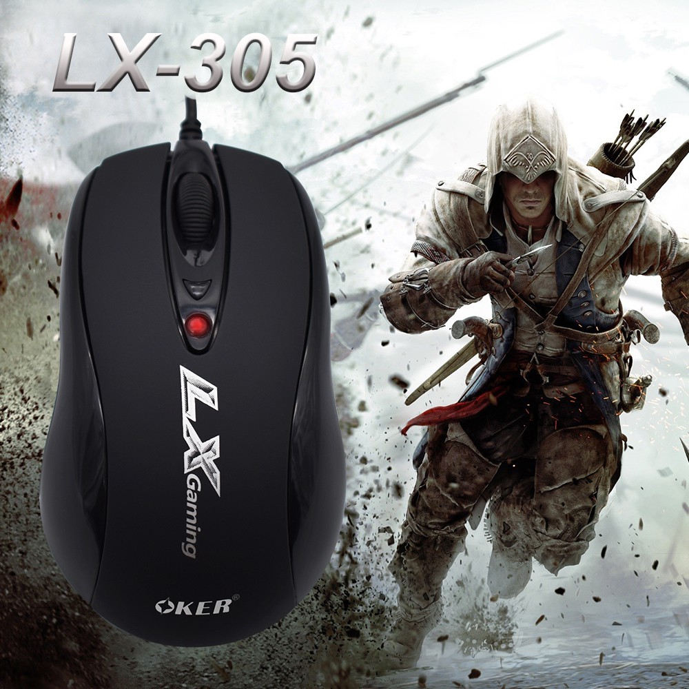 Mouse Oker LX-305  สีดำ