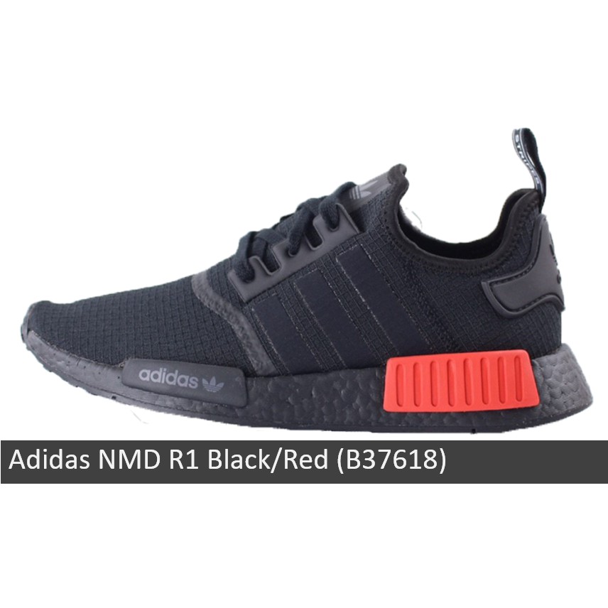 ของแท้ป้ายไทย!!! ส่งฟรี!! Adidas NMD_R1 Black/Red (Code B37618) Size:9.5US /27.5cm