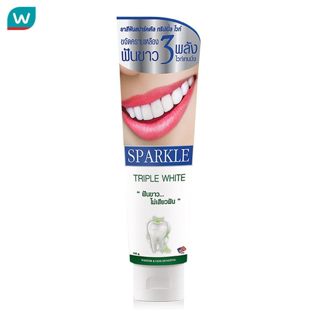 Sparkle สปาร์คเคิล ยาสีฟัน ทริปเปิ้ล ไวท์ 100 กรัม