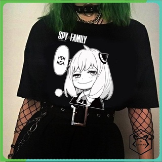 คอตต้อนคอกลมเสื้อยืดแขนสั้น พิมพ์ลายการ์ตูนอนิเมะ Spy Play House Spy X Family สไตล์ยุโรป สําหรับผู้ชาย และผู้หญิงS-5XL