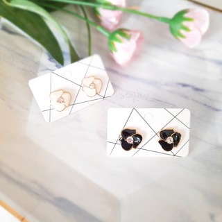 ต่างหูแฟชั่น รูปดอกไม้ [พร้อมส่ง]