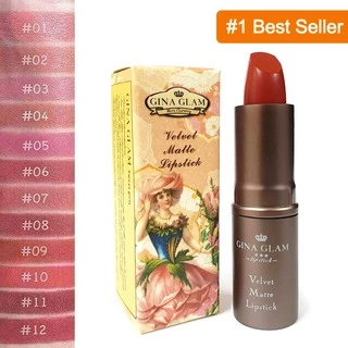 จีน่าแกรม ลิปสติก เนื้อแมท G37 4g Gina Glam Velvet Matte Lipstick