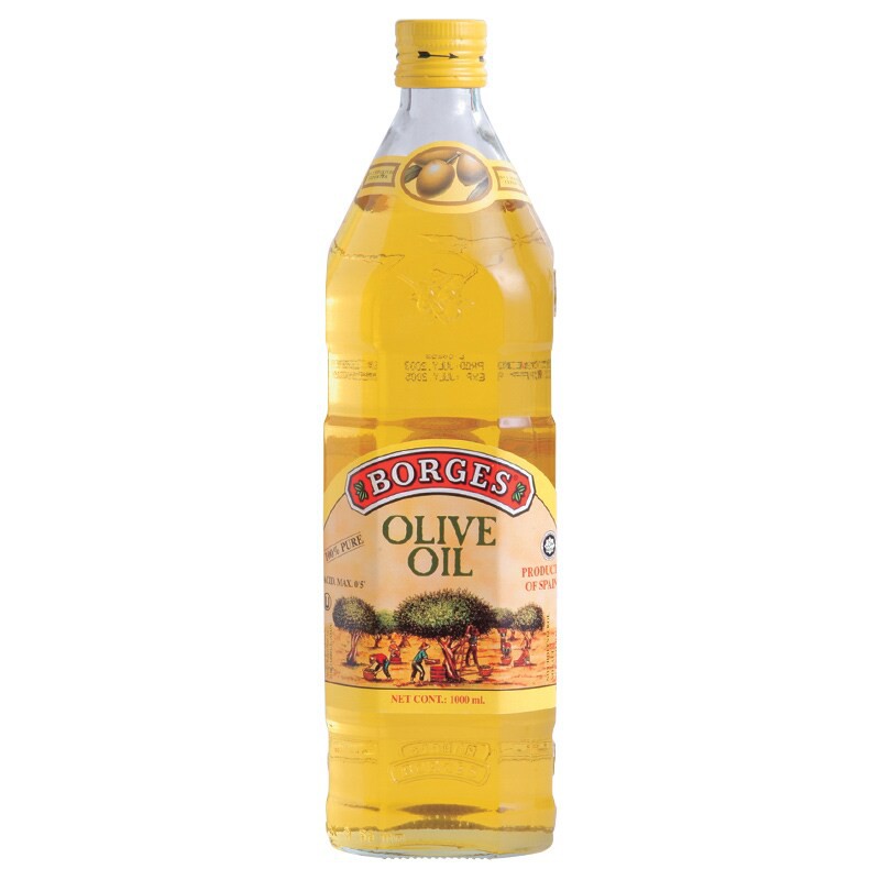 โบร์เกสน้ำมันมะกอกเพียว 1ลิตร Borges Pure Olive Oil 1 Liter