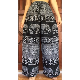 กางเกงขายาว กางเกงช้าง กางเกงสาวอวบ กางเกงทรงหลวม กางเกงผ้าใส่สบาย Elephant pants